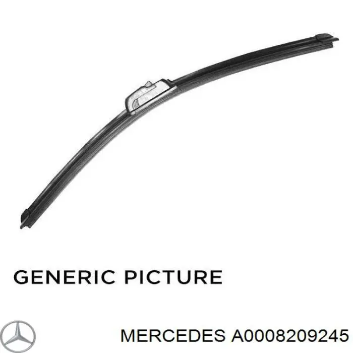 Щетка стеклоочистителя лобового стекла, водительская Mercedes A0008209245 цена, от 5.71 USD