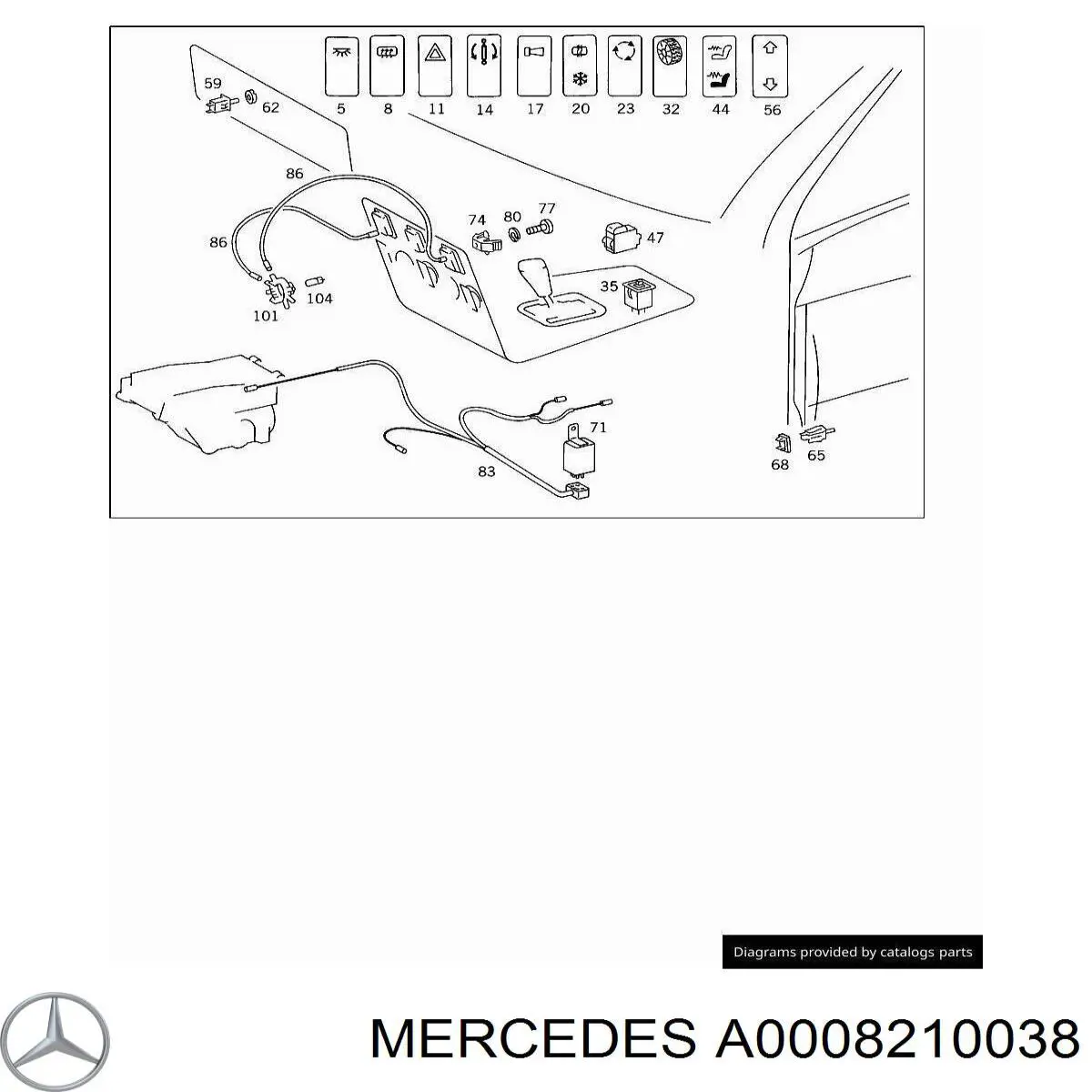  Mercedes A0008210038 цена, от 0.73 USD