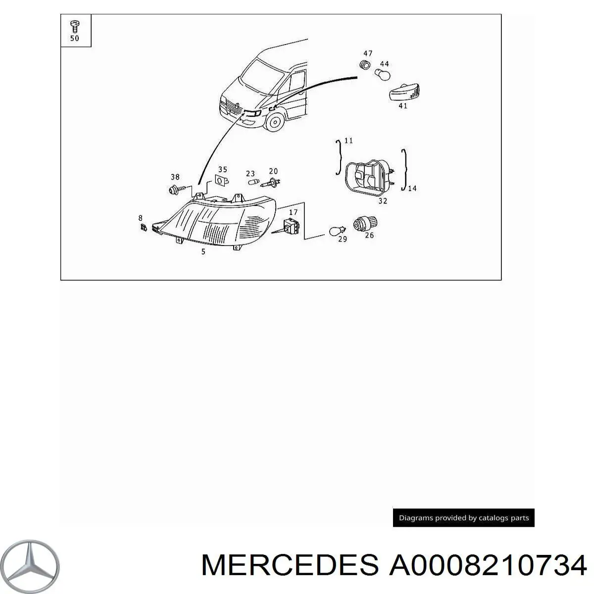 0008210734 Mercedes 