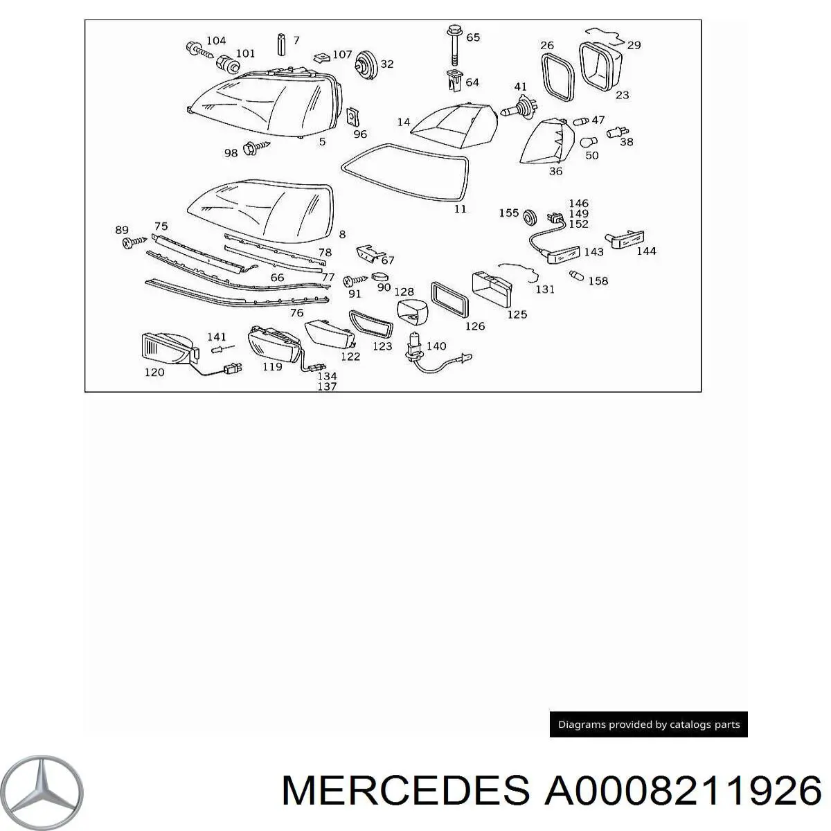  Mercedes A0008211926 цена, от 3.69 USD