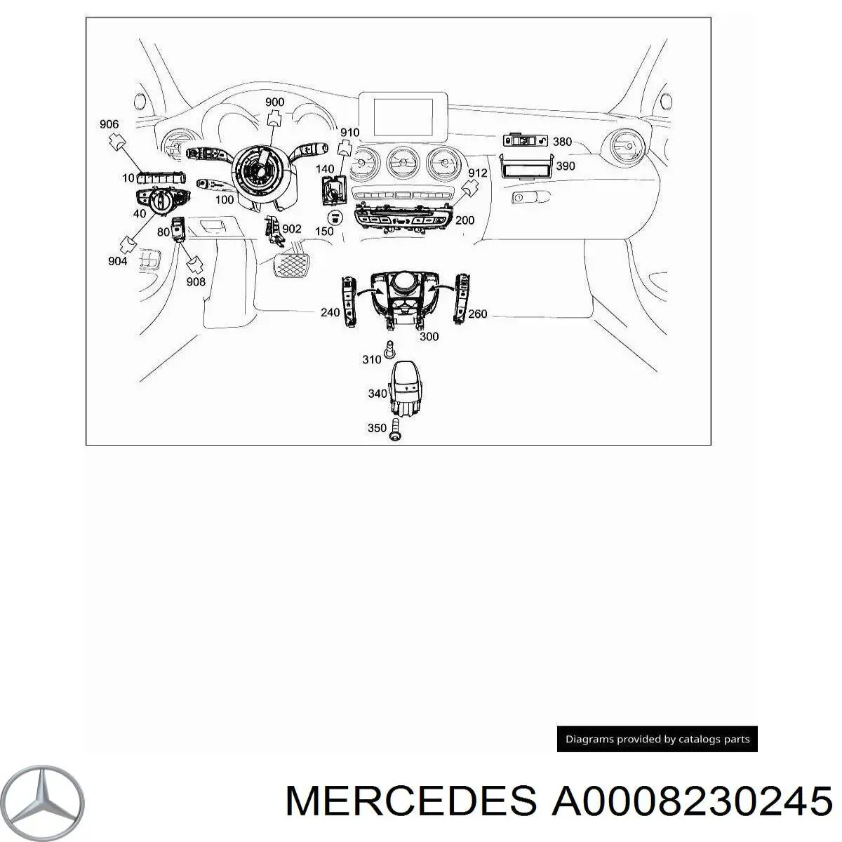  Mercedes A000823024564 цена, от 4.52 USD