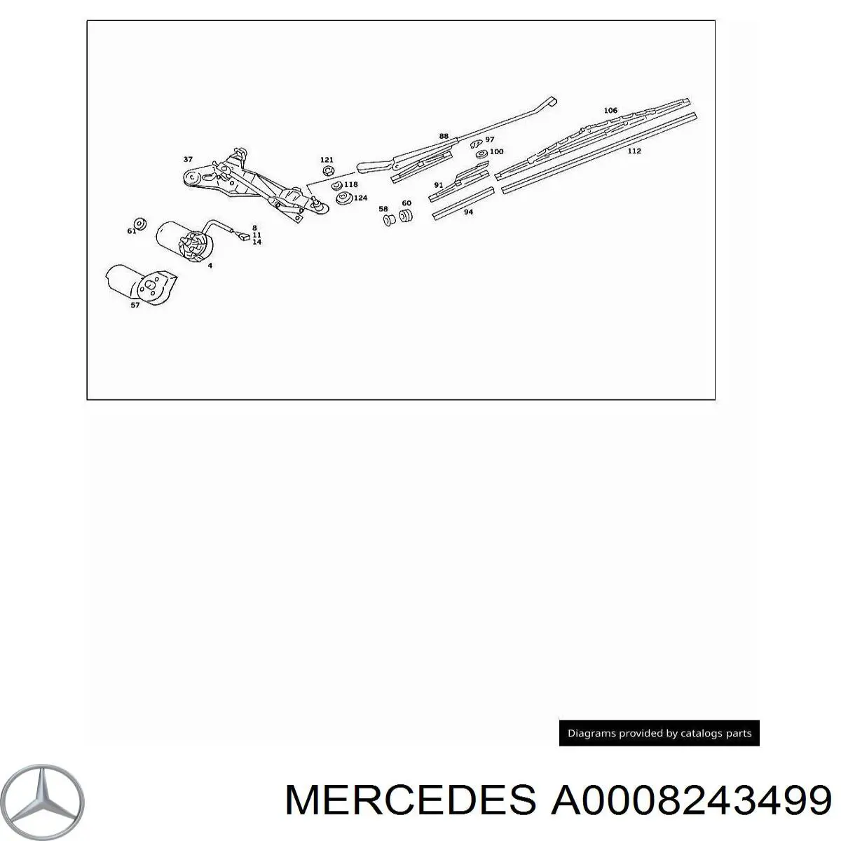  Mercedes A0008243499 цена, от 2.14 USD