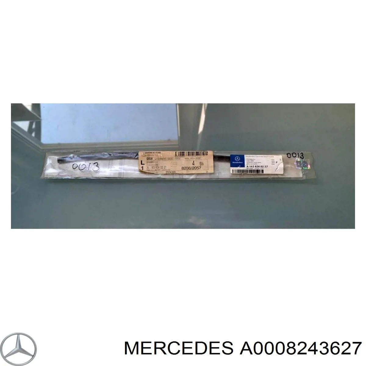 A0008243627 Mercedes elástico da escova de limpador pára-brisas de condutor