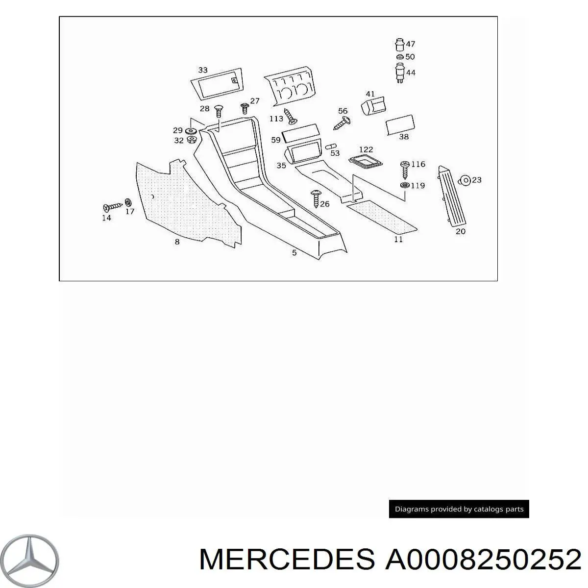  A0008250252 Mercedes