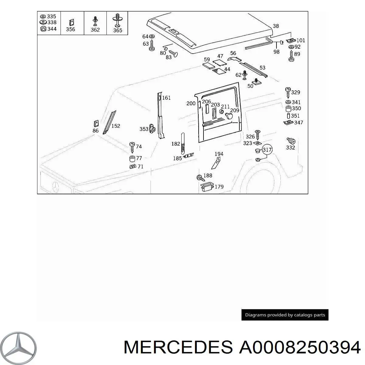 A0008250394 Mercedes 