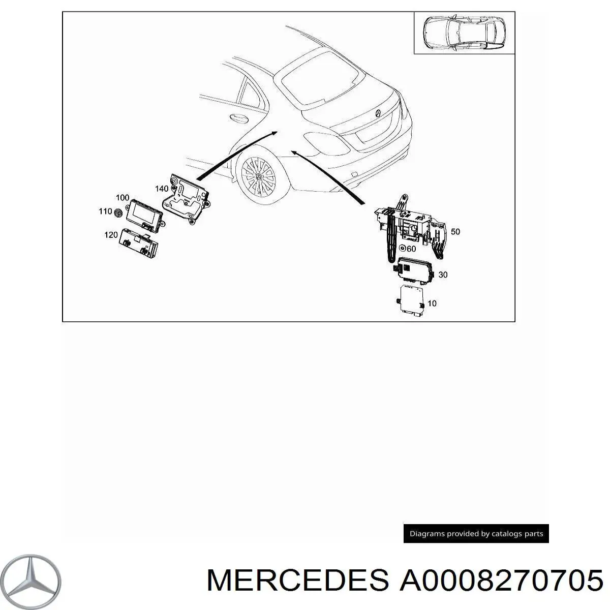 A0008270705 Mercedes 