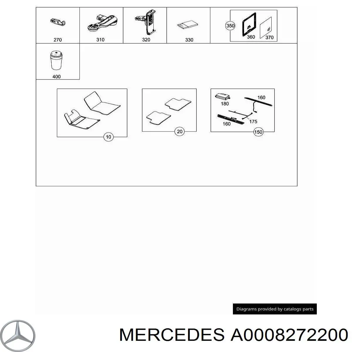  Mercedes A0008272200 цена, от 119.12 USD