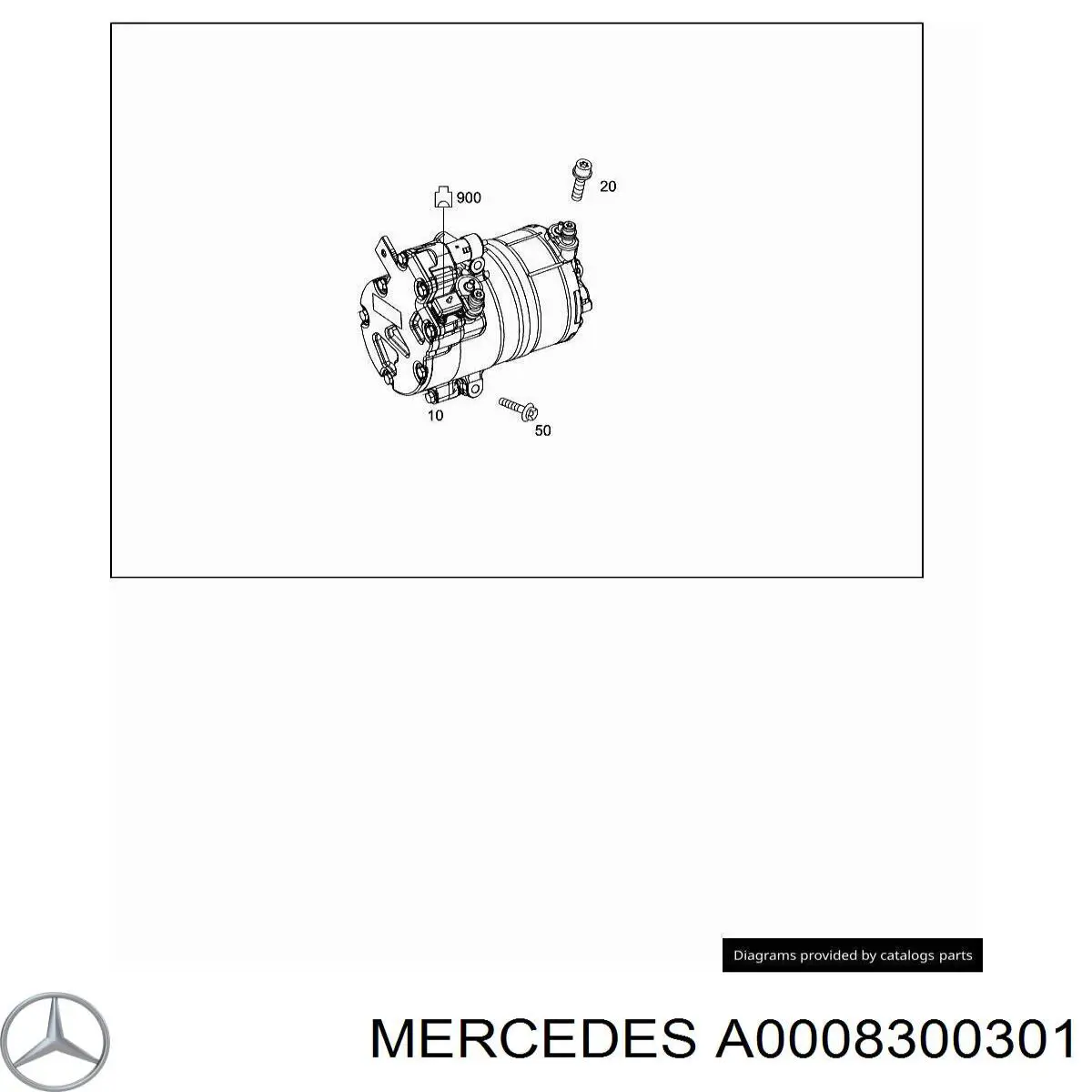 A0008300301 Mercedes компрессор кондиционера