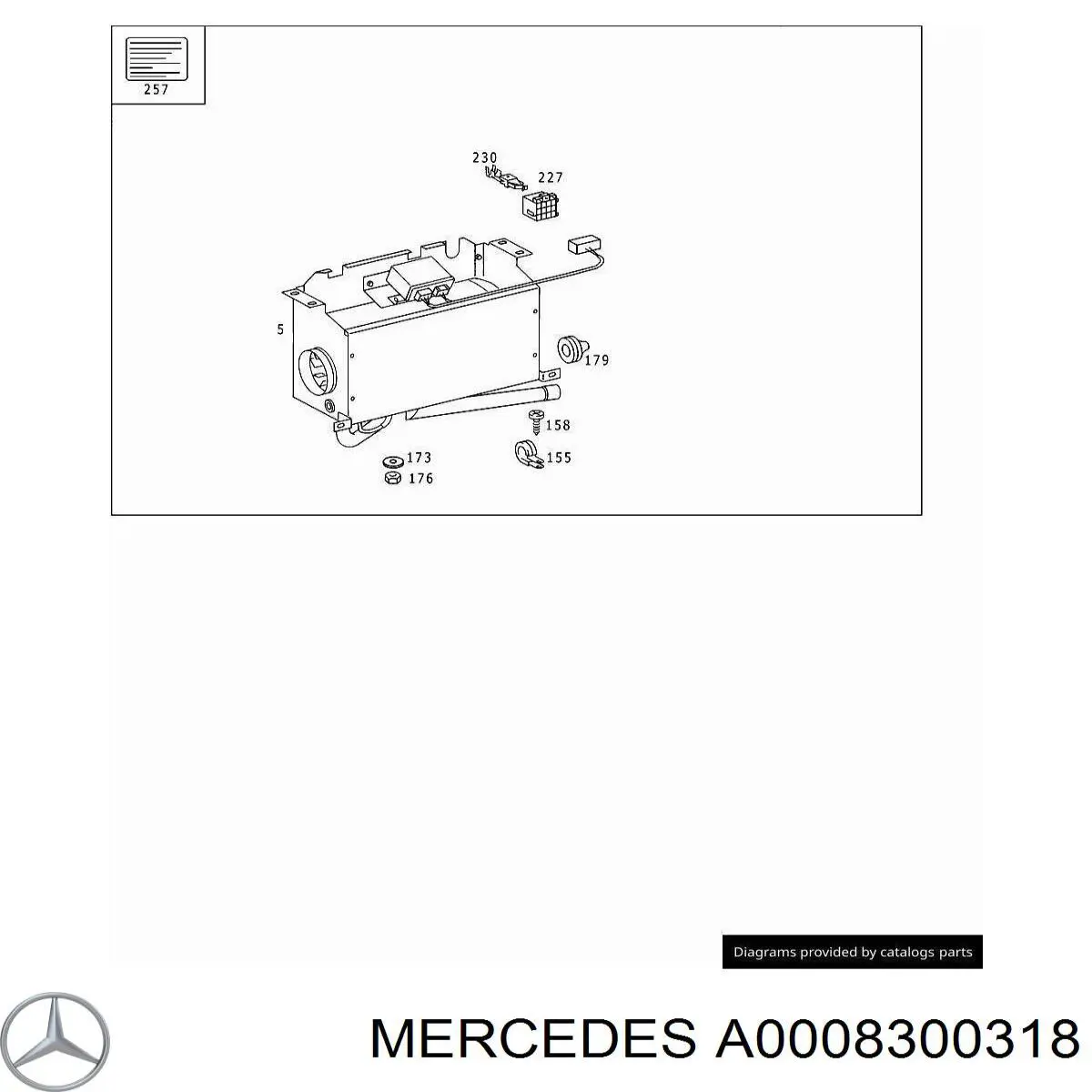 A0008300318 Mercedes 