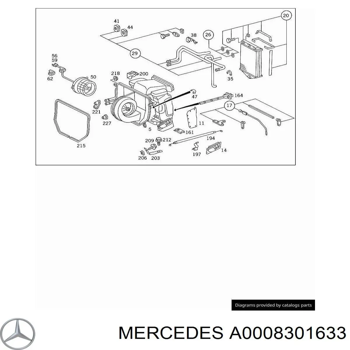 A0008301633 Mercedes 