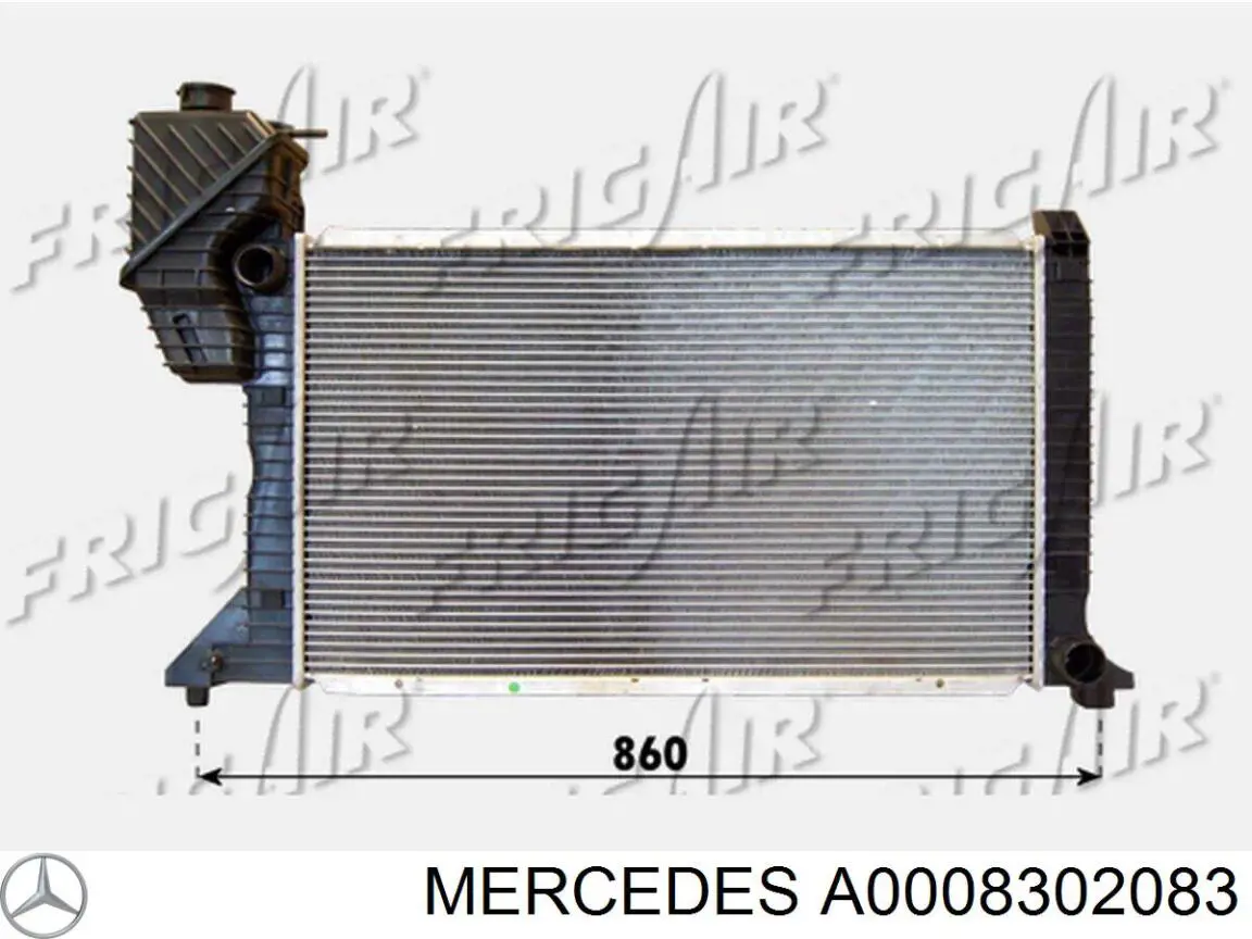 Осушитель кондиционера A0008302083 Mercedes