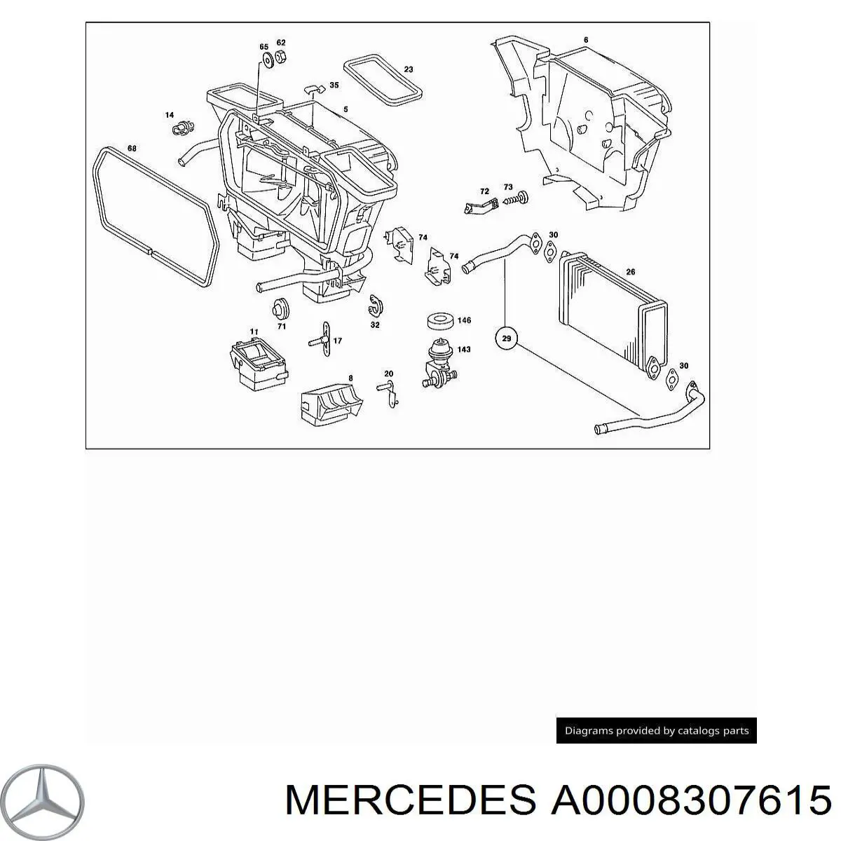 A0008307615 Mercedes 