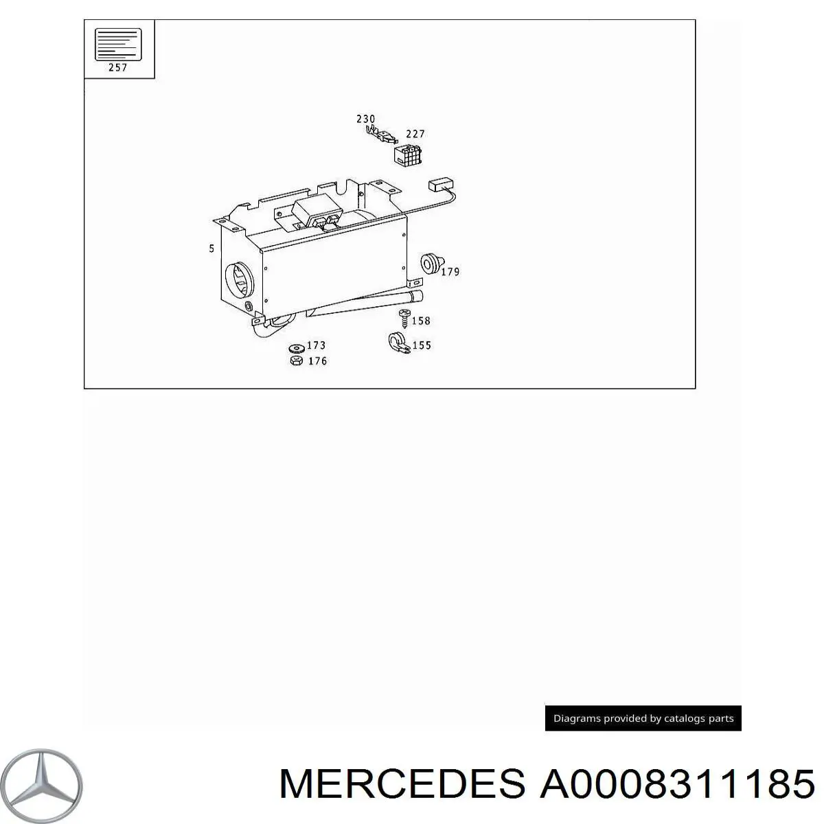 A0008311185 Mercedes 