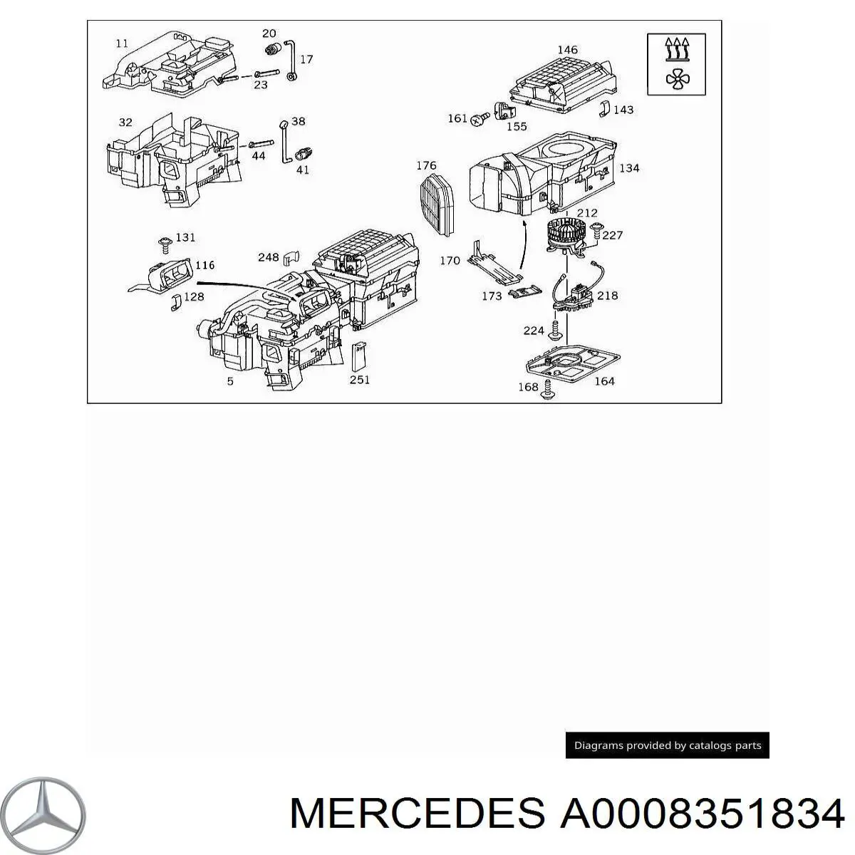  Mercedes A0008351834 цена, от 3.56 USD