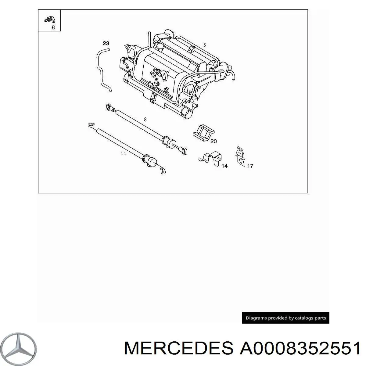  Mercedes A0008352551 цена, от 11.29 USD