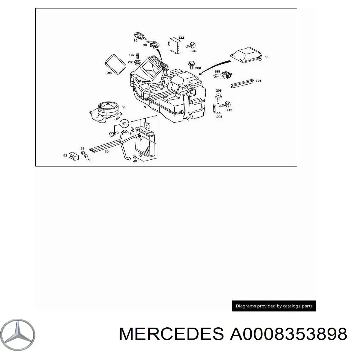  Mercedes A0008353898 цена, от 1.86 USD