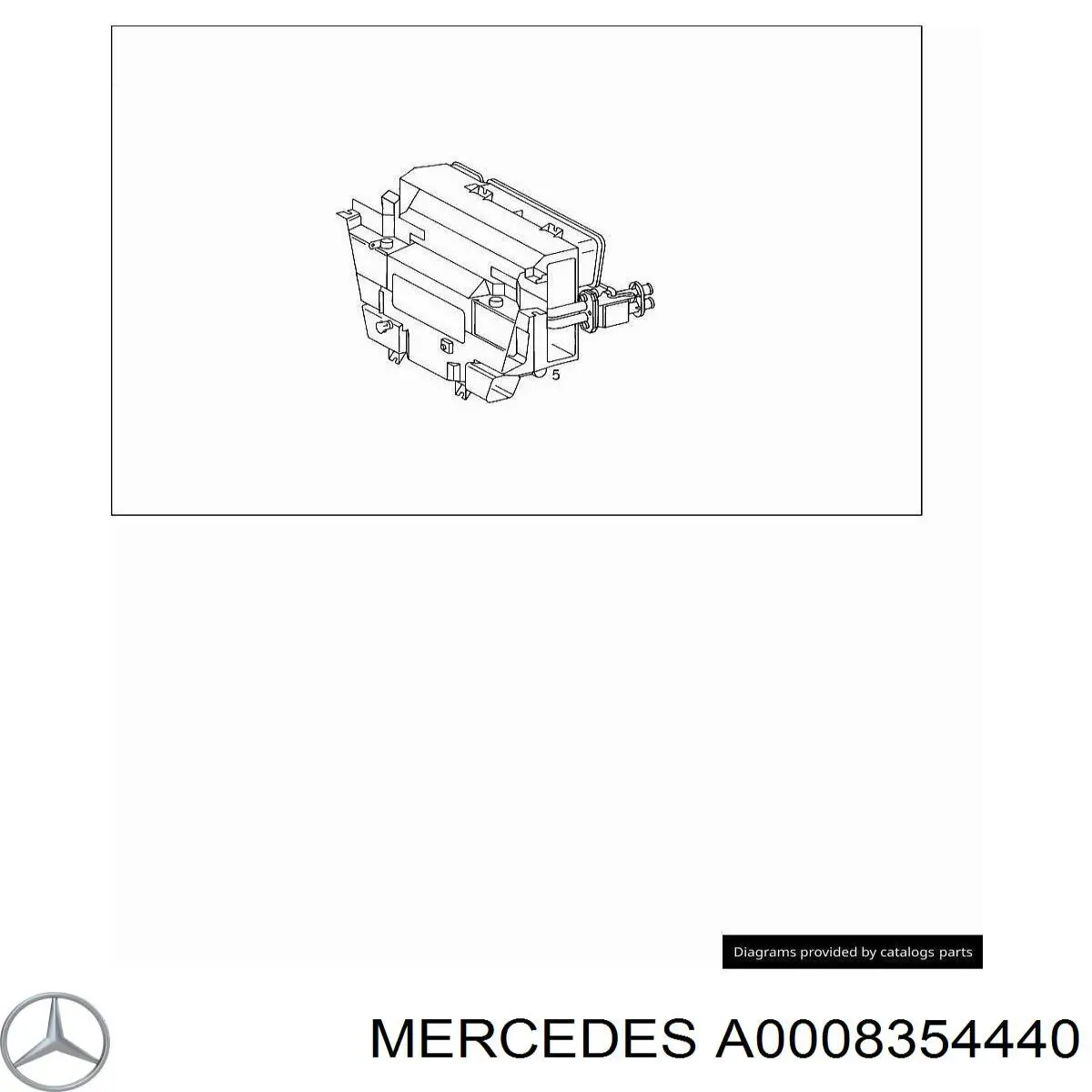 A0008354440 Mercedes caixa de ventilador de forno (de aquecedor de salão, montada)