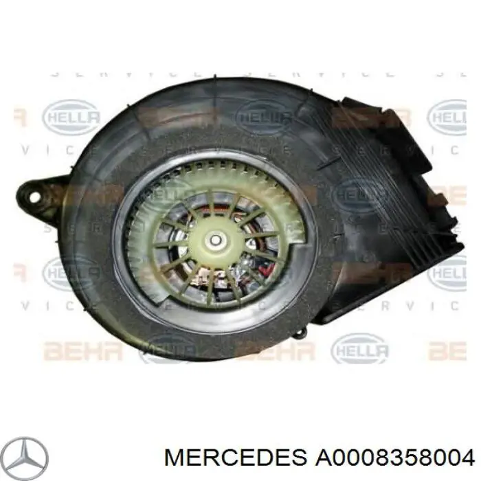 A0008358004 Mercedes мотор вентилятора печки (отопителя салона задний)