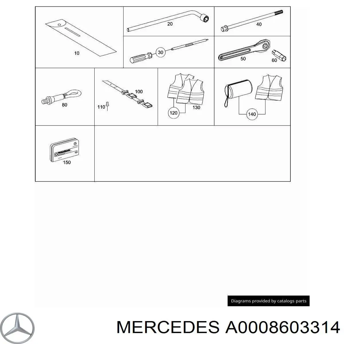 A0008603314 Mercedes 