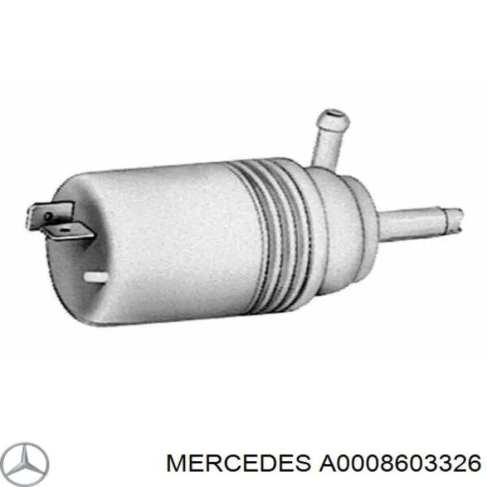 A0008603326 Mercedes bomba de motor de fluido para lavador de vidro dianteiro