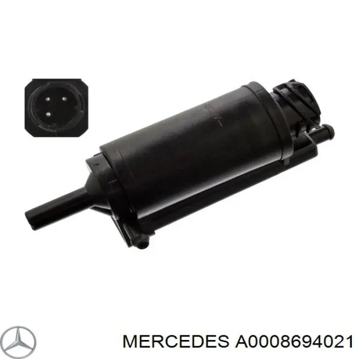 A0008694021 Mercedes bomba de motor de fluido para lavador de vidro dianteiro