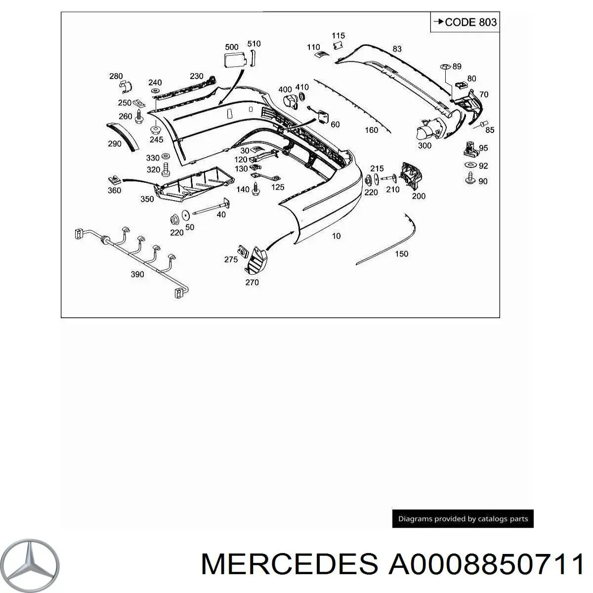 0008850711 Mercedes 