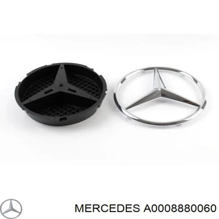 Эмблема решетки радиатора Mercedes A0008880060