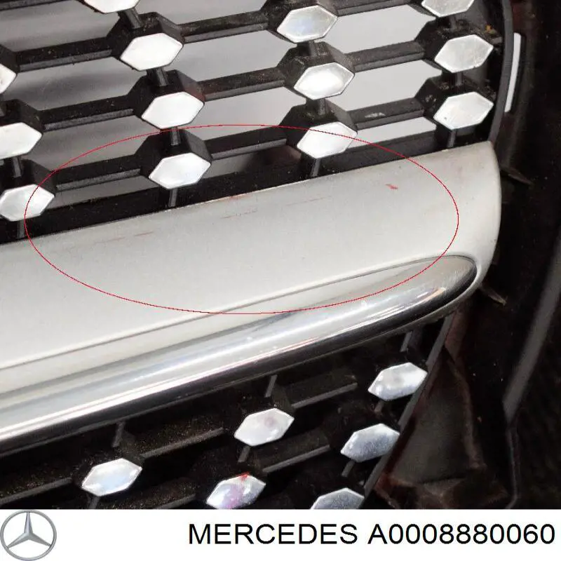 A0008880060 MERCEDES Soporte del emblema de la parrilla original y equivalente