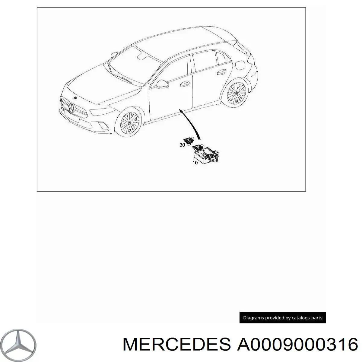 A0009000316 Mercedes 