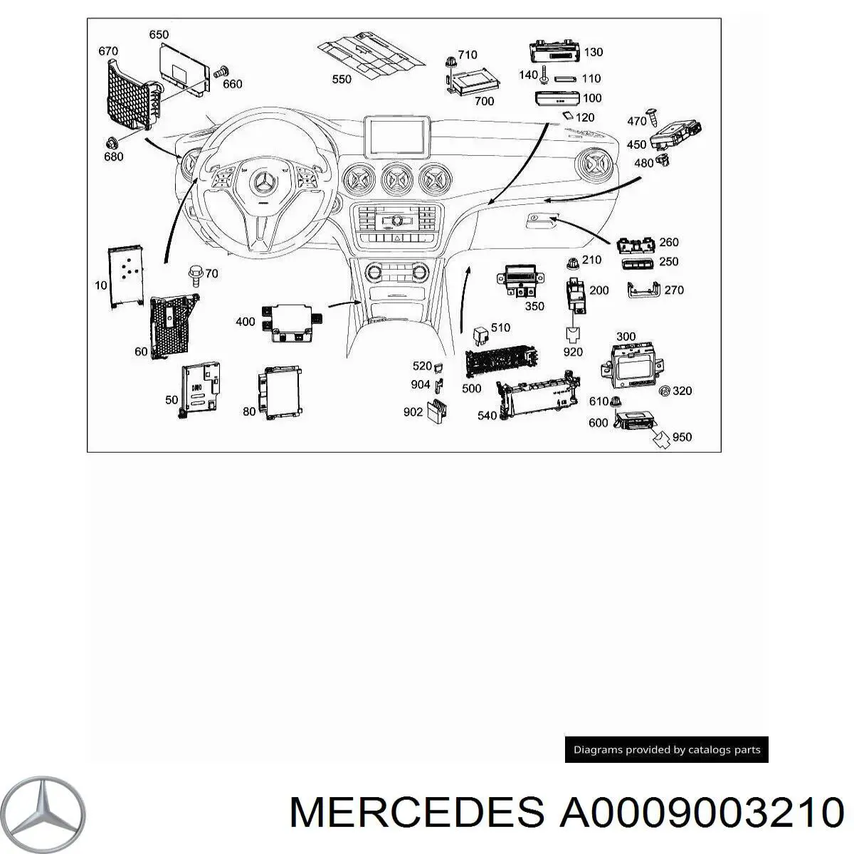 A0009003210 Mercedes 