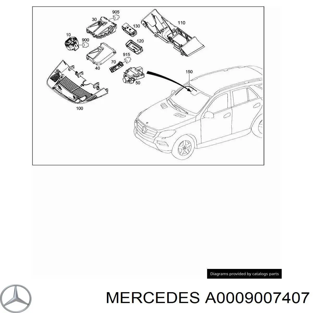 A0009007407 Mercedes 