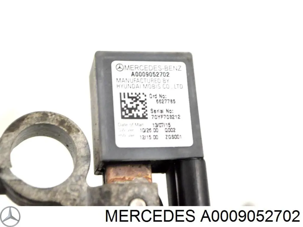 Кабель массы аккумулятора (АКБ) 0009052702 Mercedes