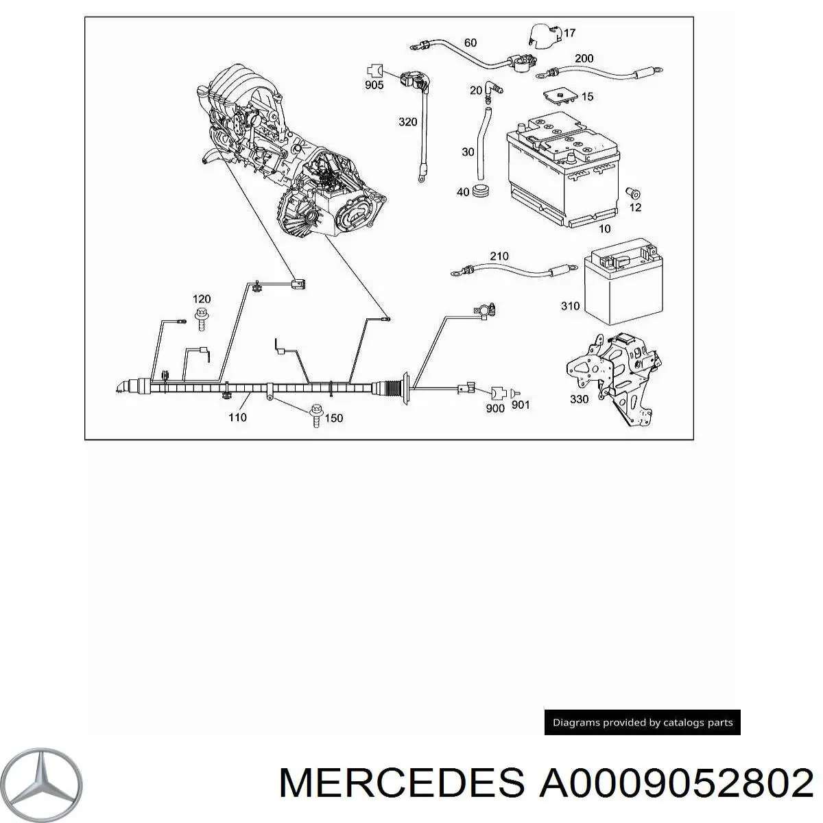0009052802 Mercedes 