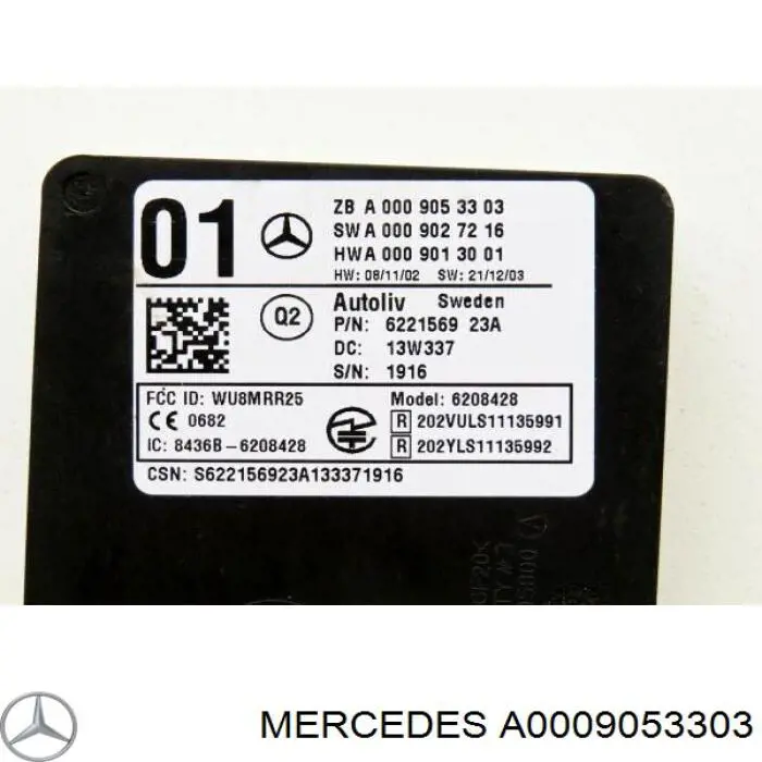 A0009053303 Mercedes 