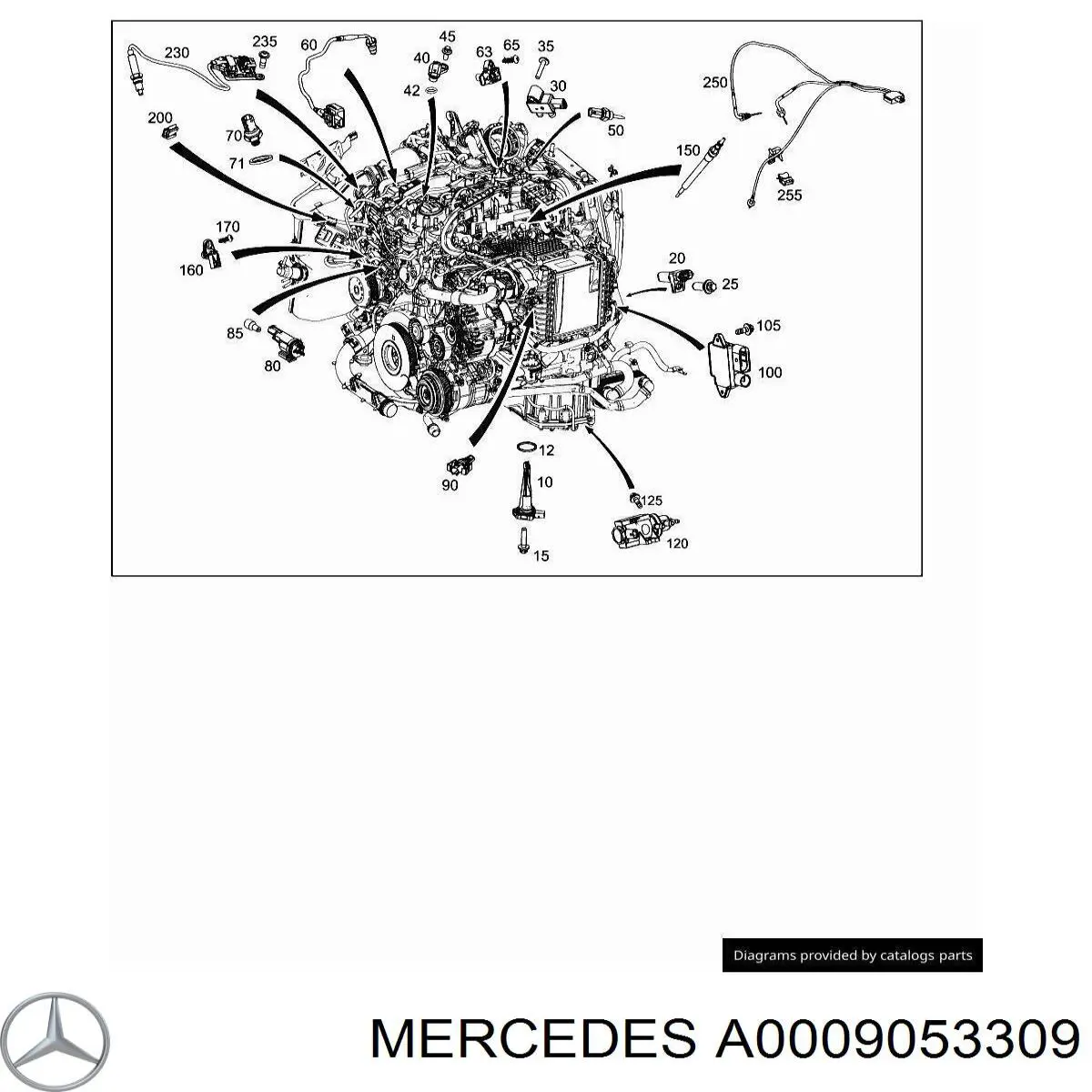 A0009053309 Mercedes 