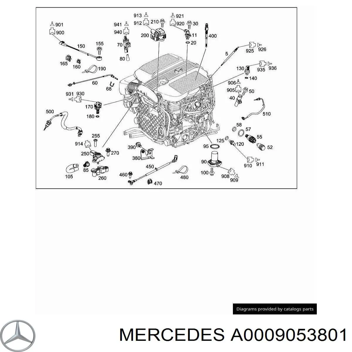 A0009053801 Mercedes 