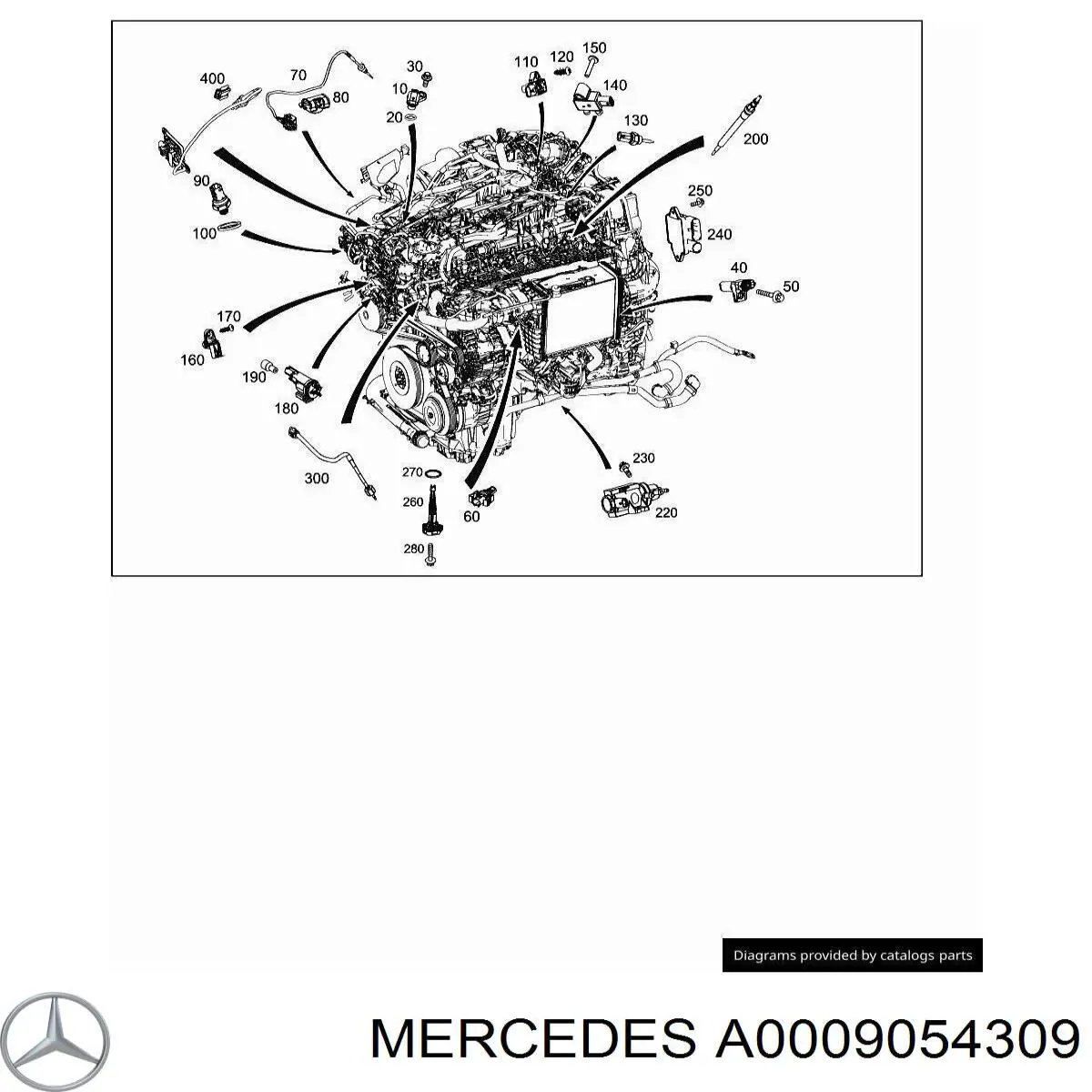 0009054309 Mercedes 