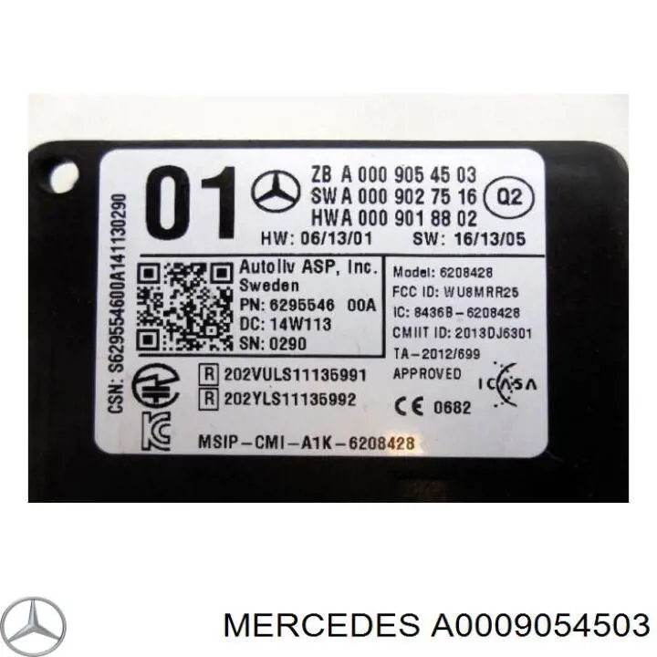 A0009054503 MERCEDES Sensor de control de ángulo muerto trasero original y equivalente