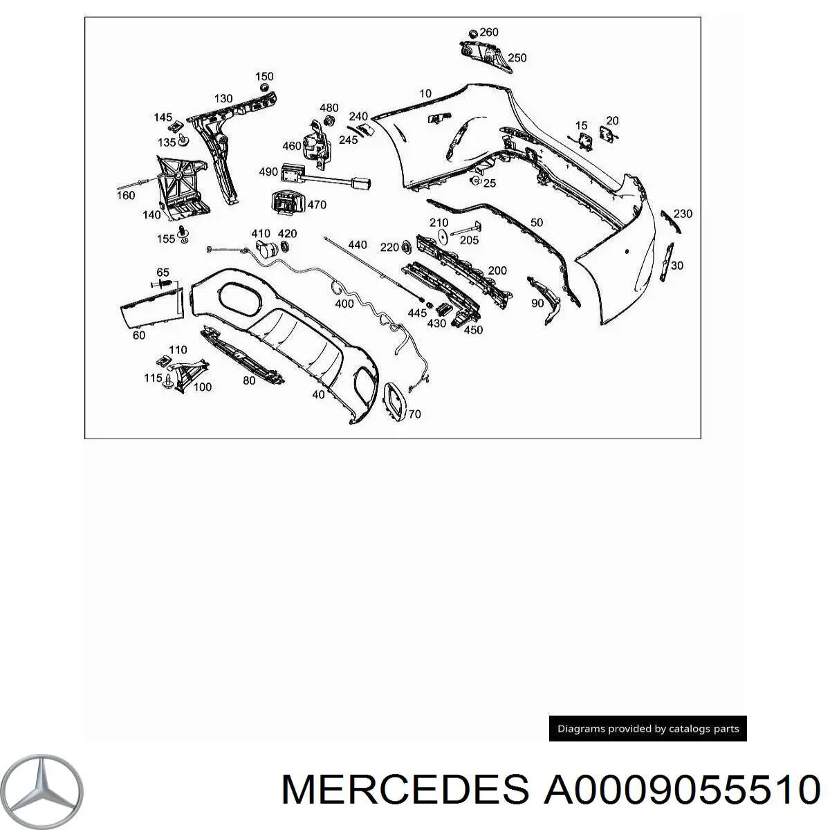  Mercedes A0009055510 цена, от 282.17 USD