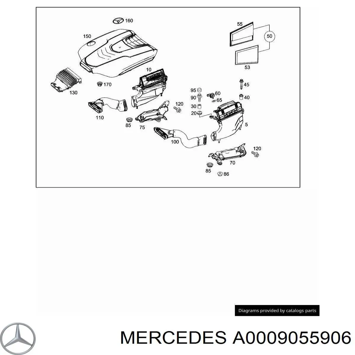 Датчик давления наддува A0009055906 Mercedes