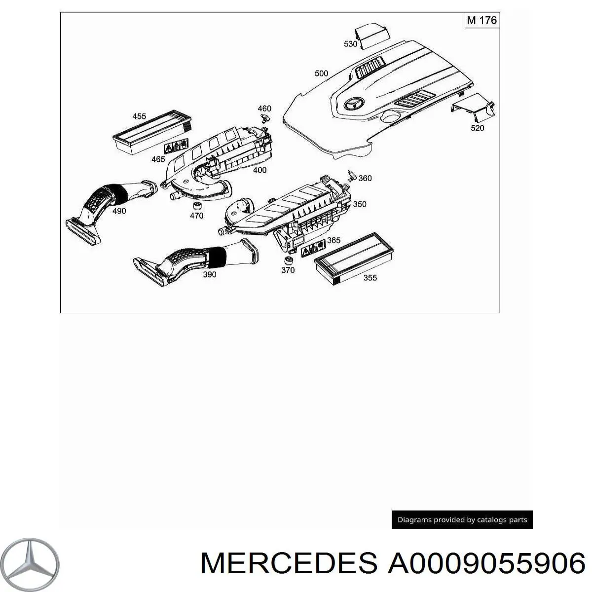 Датчик давления наддува Mercedes A0009055906