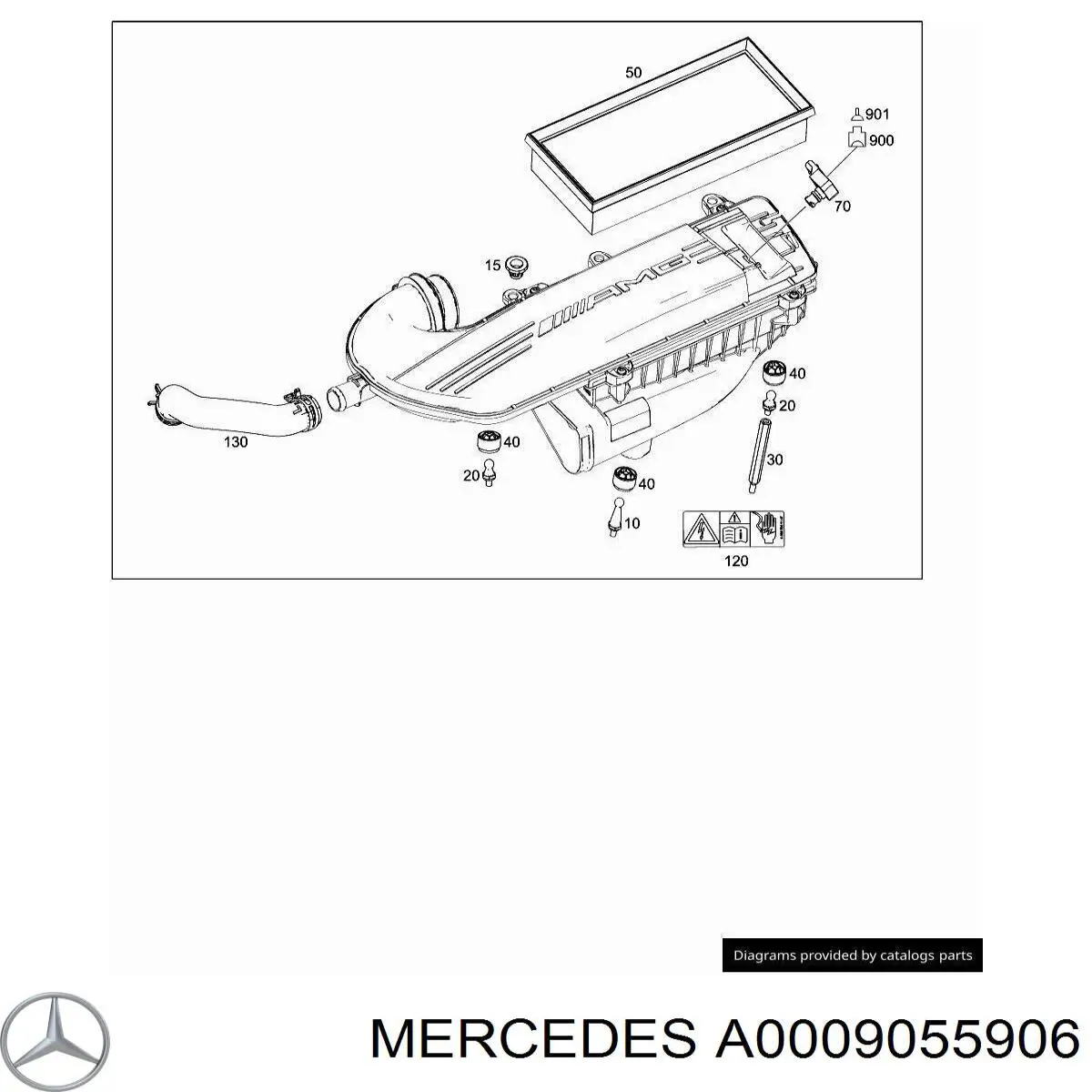 A0009055906 Mercedes Датчик давления наддува турбины