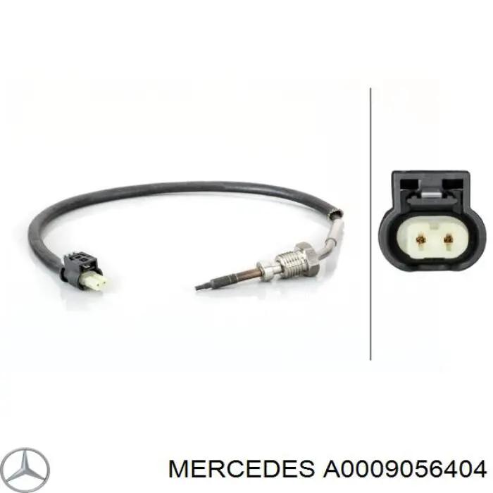 A0009056404 Mercedes sensor de temperatura dos gases de escape (ge, antes de turbina)