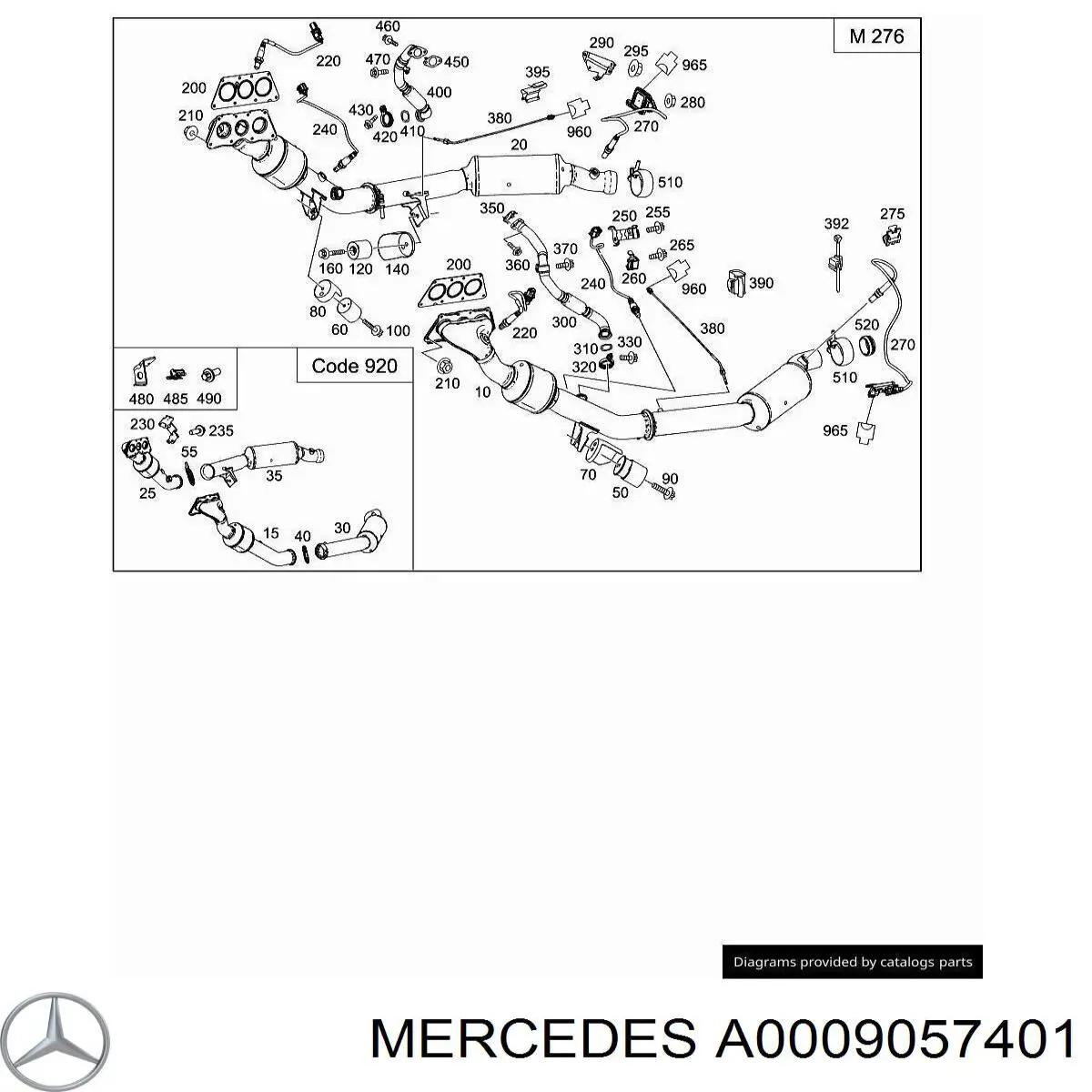  A0009057401 Mercedes