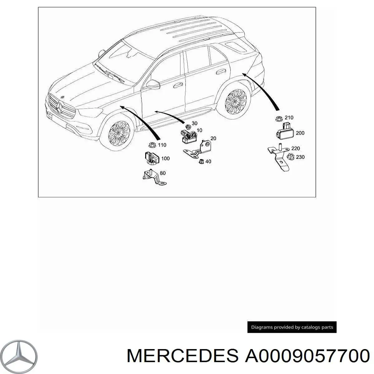 A0009057700 Mercedes 