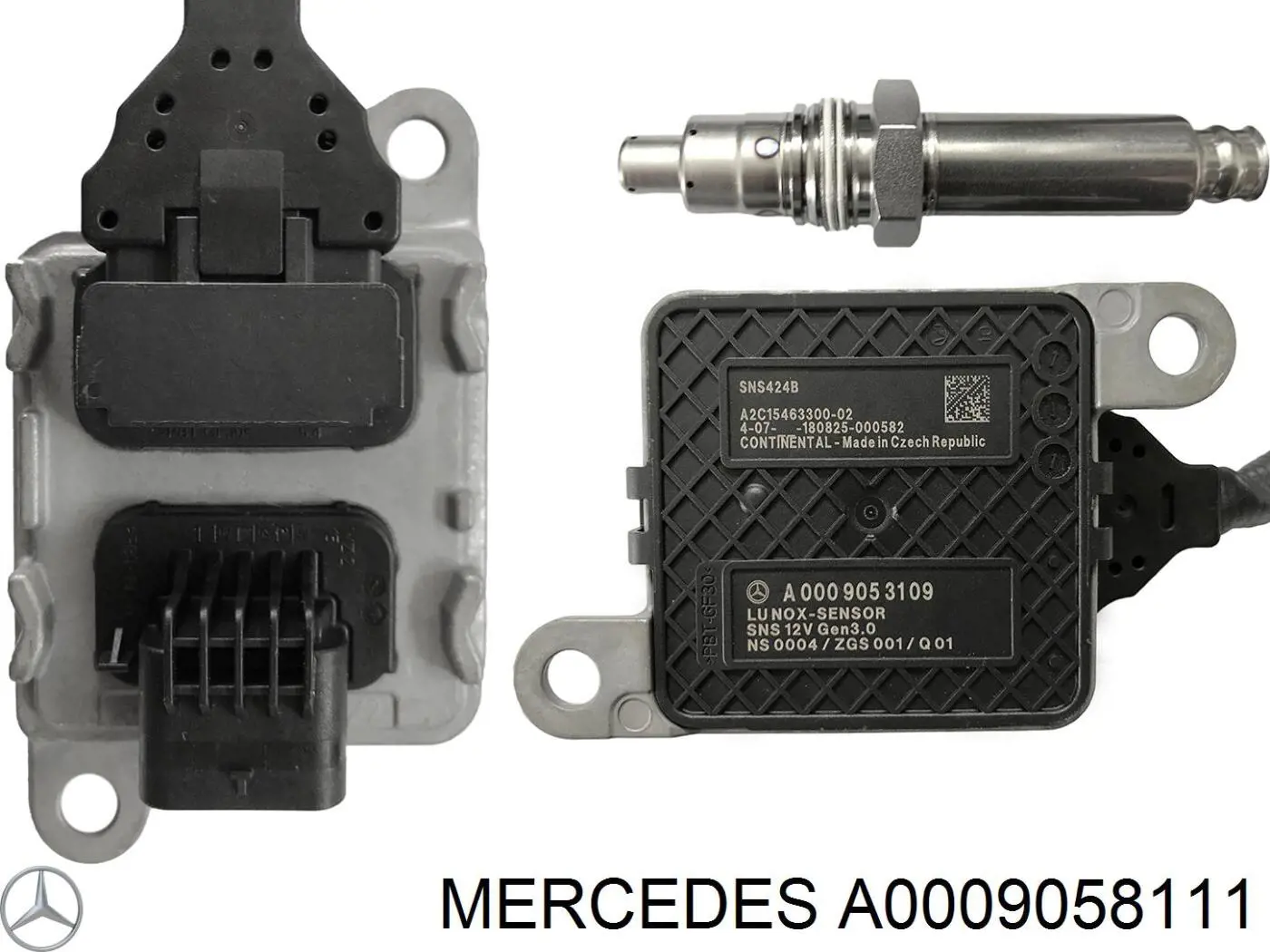 Купить A000905811180 Mercedes Датчик оксидов азота NOX задний