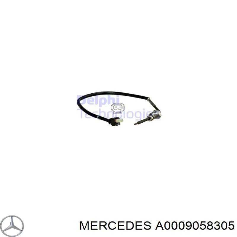 Купить A0009058305 Mercedes Датчик температуры отработавших газов (ОГ), перед турбиной