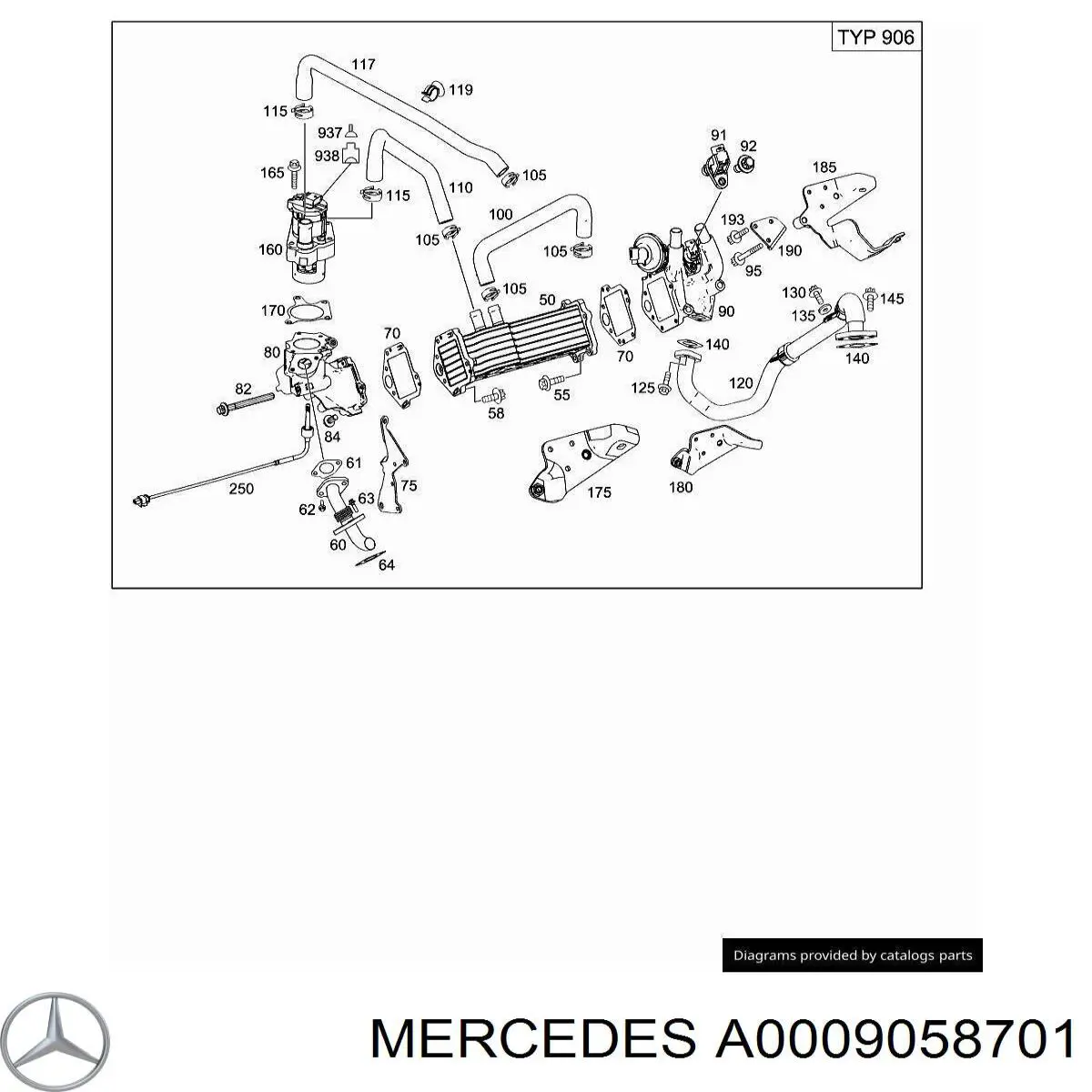 A0009058701 Mercedes 