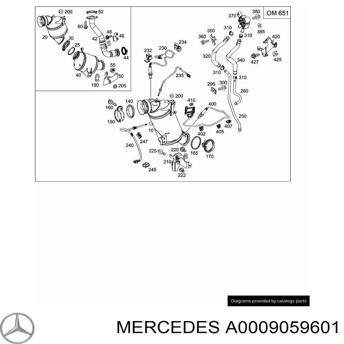 A0009059601 Mercedes 