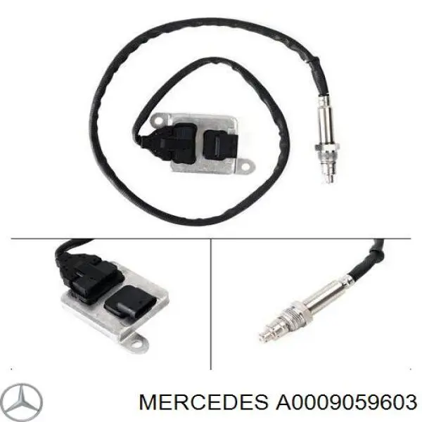 A0009059603 MERCEDES Sensor de óxido de nitrógeno NOX trasero original y equivalente